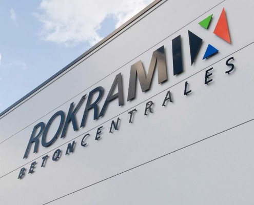 Rokramix gevelbelettering